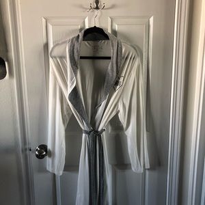 Love & Cherish Intimates & Sleepwear - White and Gray “Bride” robe Love & Cherish Intimates & Sleepwear - White and Gray “Bride” robe